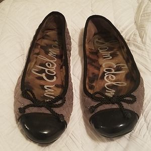 Sam Edelman black amd grey flats